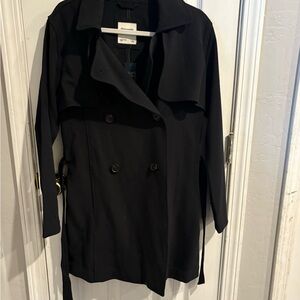 Abercrombie & Fitch Black Trench Coat